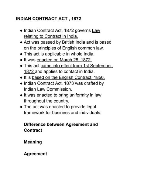 Solution Business Regulatory Framework Indian Contract Act Elements Of