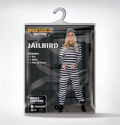 Spooktacular Women Jailbird Costume - Adult | Spooktacular Creations