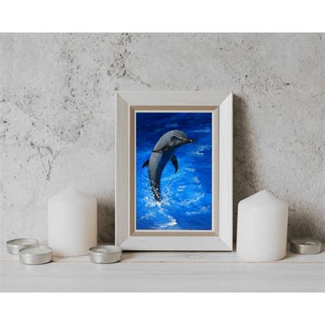 Dolphin Artwork Sea Creature Art Original Art Underwater Art - Inspire ...