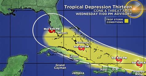 Tracking The Tropics Tropical Depression 13 Forms Over Central