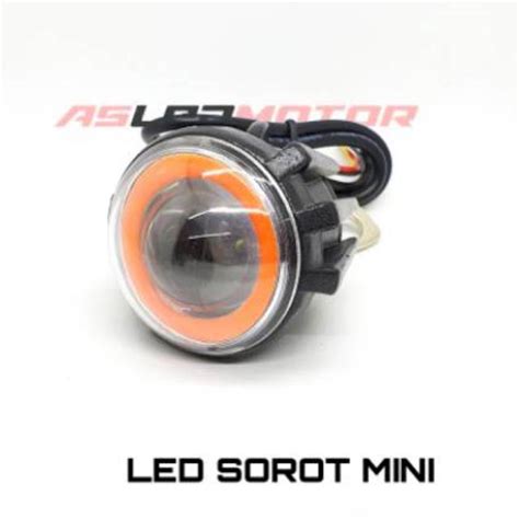 Jual LAMPU SOROT LED DUDUKAN SPION MOTOR LED CREE U18 MINI ANGEL EYES