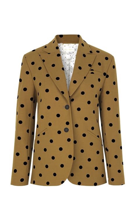 Vina Polka Dot Wool Blend Blazer By Stine Goya Now Available On Moda Operandi Blazer Designs