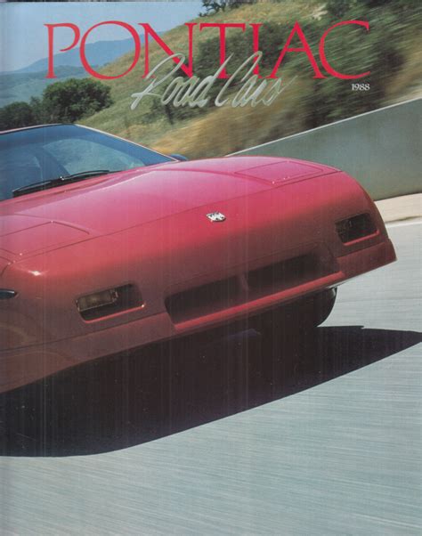 Pontiac Sales Folder Firebird Fiero Grand Am Grand Prix