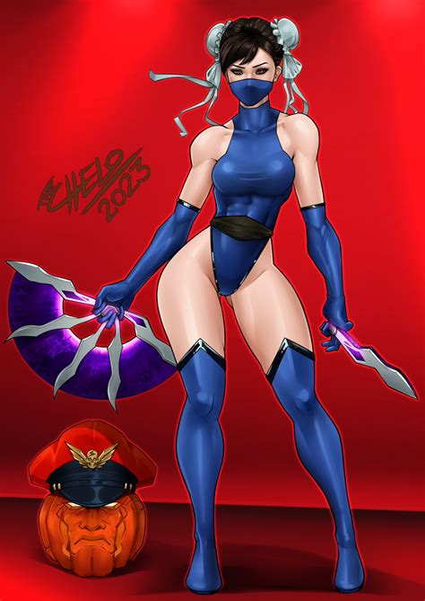 Halloween Party CHUN LI Kitana Cosplay By CheloMan Hentai Foundry