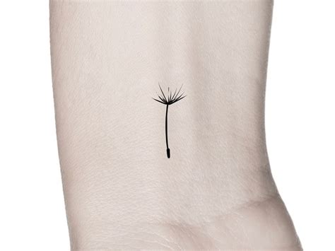 Dandelion Seed Temporary Tattoo - Etsy