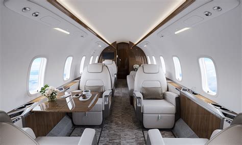 Private jet interior on Behance