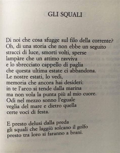 La Poesia Del Giorno “gli Squali” Vittorio Sereni Carteggi