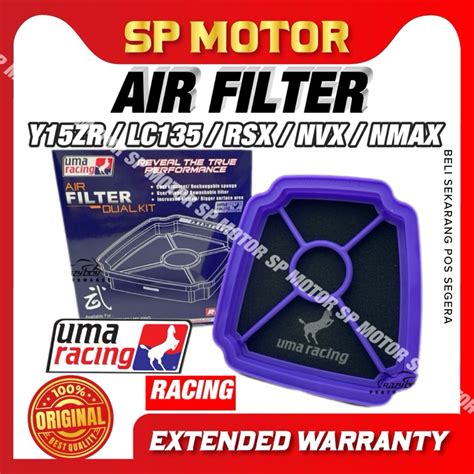 AIR FILTER UMA RACING RACING DUAL KIT FOR SYM VF3i YAMAHA XMAX NVX NMAX