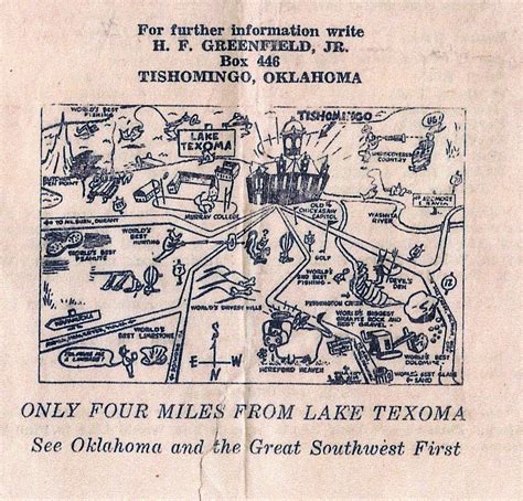 Lake texoma, Oklahoma history, Tishomingo