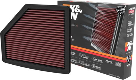 Amazon K N Engine Air Filter Reusable Clean Every Miles