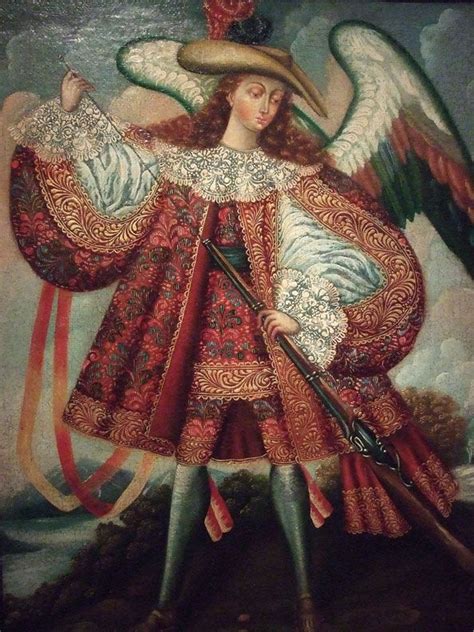 Cuzco Angels Anonymous Cuzco School Peru 18th Century Archangel