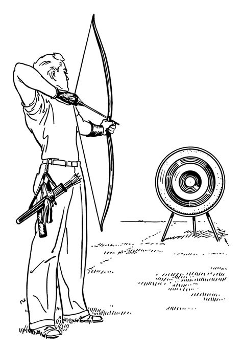 Coloriage Tir L Arc Imprimer Sur Coloriageenfant