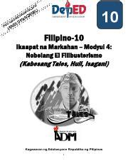 Filipino Q Ver Mod Pdf Filipino Ikaapat Na Markahan Modyul