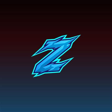 Inspiración de la plantilla del diseño del logotipo de initial z gaming