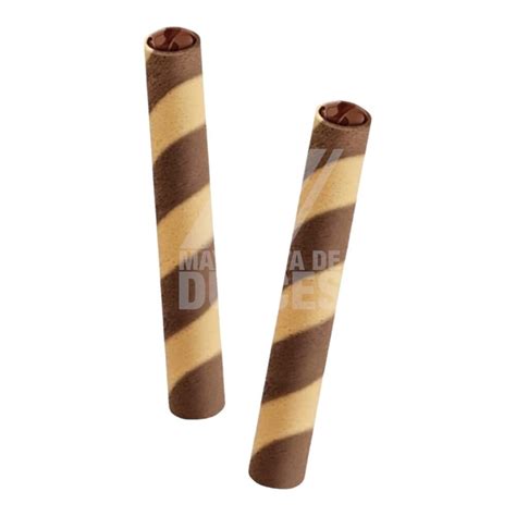 Las Delicias galleta Mini Wafer Stick Chocolate 24 55pzs Dulcerías H