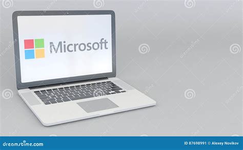 Microsoft Logo Sign On White Button Vector Illustration | CartoonDealer ...