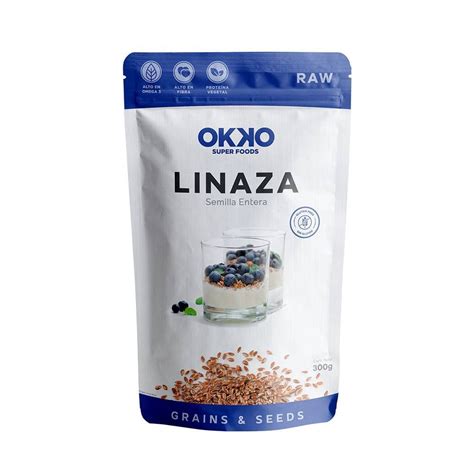 Linaza Okko Super Foods Semilla Entera 300 G Walmart