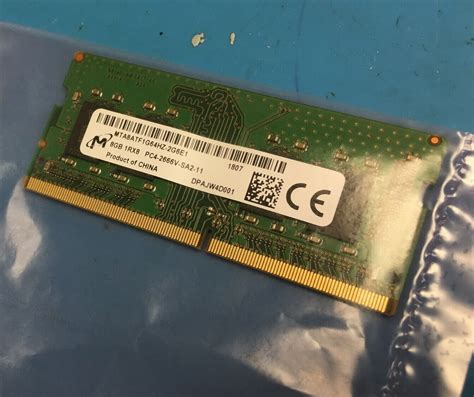 Micron Gb Pc Ram Ddr Mhz Cl Sodimm Memory Mta Atf G Hz