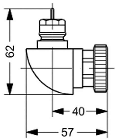 Danfoss Heizkörper Winkel Thermostatkopf Winkeladapter Ventilheizkörper