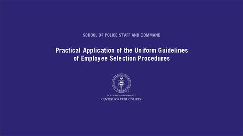 Practical Application Of The Uniform Guidelines Of Employee Selection