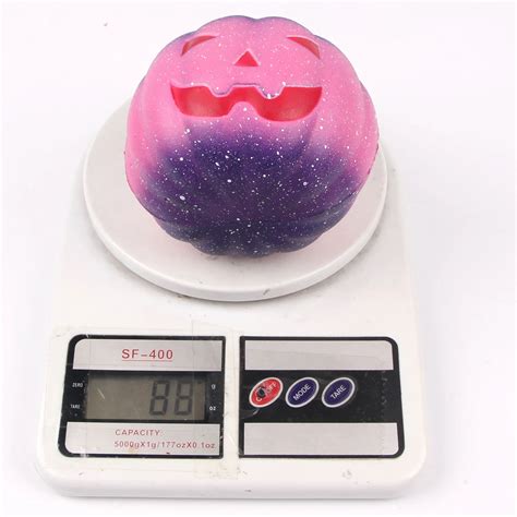 Halloween Decoration Squishy Starry Rainbow Colored Pumpkins Slow