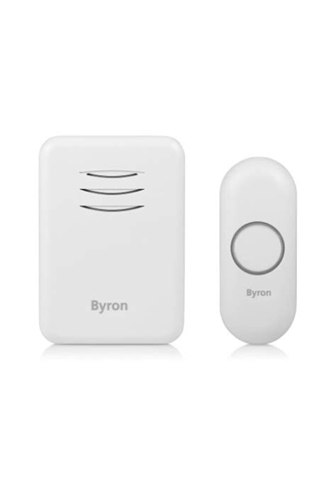 Byron Wireless Doorbell Set Portable Battery Powered Chime Plug In