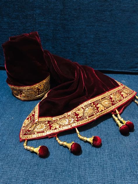 Rentbuy Maroon Velvet Sherwani Dupatta Home Trial Free Delivery