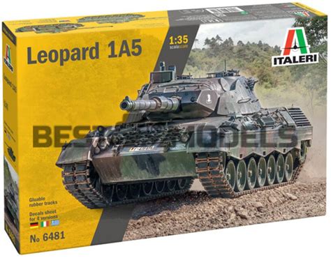 Сборная модель 1/35 Немецкий танк Леопард 1 А5 Италери 6481 IT6481 ...