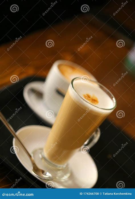Photo of a Large Tasty Cup of Coffee with Milk Stock Photo - Image of ...