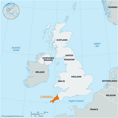 Where Is Cornwall In The Uk Map - Guenna Holly-Anne