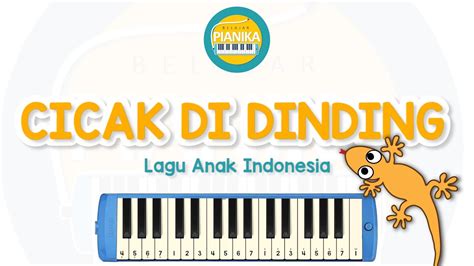 Not Pianika Lagu Cicak Di Dinding YouTube