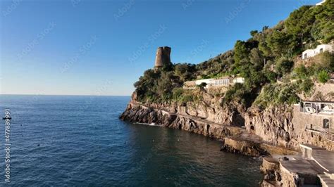 Vid O Stock Praiano Meta Turistica Della Costiera Amalfitana Vicino A