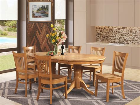 Buy East West Furniturevanc Oak W Piece Kitchen Table Chairs Set