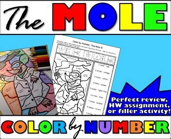 The Mole Color By Number By MsRazz ChemClass TpT