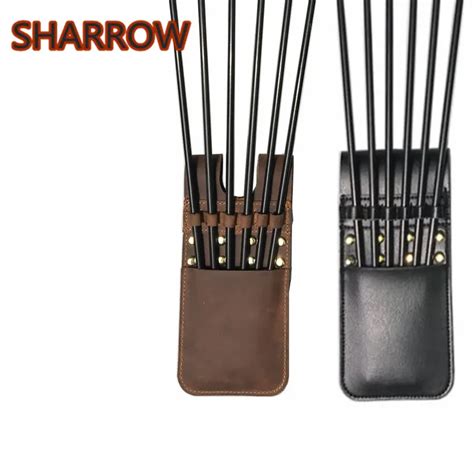 1pc Hunting Archery Pocket Quiver Arrow Storage Leather Quiver Waist