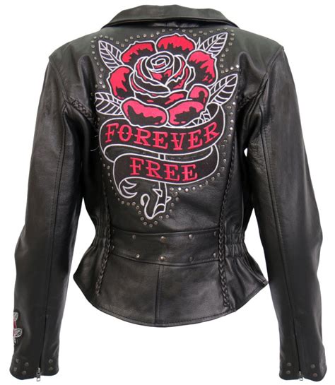 Женская кожаная байкерская косуха Hot Leathers® «Rose»