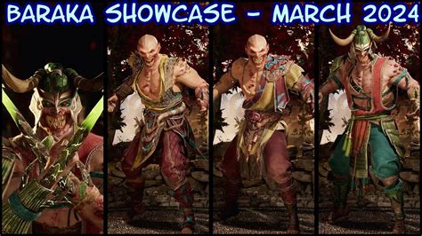 Baraka Showcase Gear Skins March 2024 Update Mortal Kombat 1