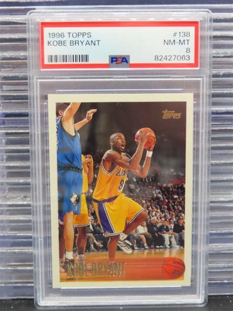 1996 97 Topps Kobe Bryant Rookie Card RC 138 PSA 8 Lakers EBay