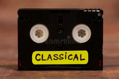 Music Cassette Tape. Classical Stock Photo - Image of cassette, sign ...