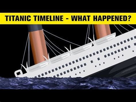 RMS Titanic Sinking – Complete Timeline : r/titanic