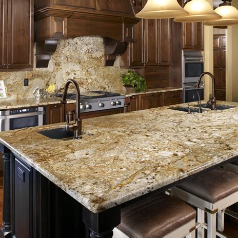 Taupe Gold Granite Countertops Seattle