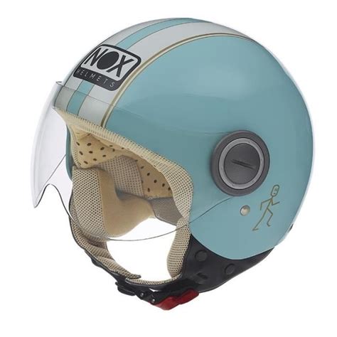 Nox Casque Jet N Bleu Blanc Cdiscount Auto