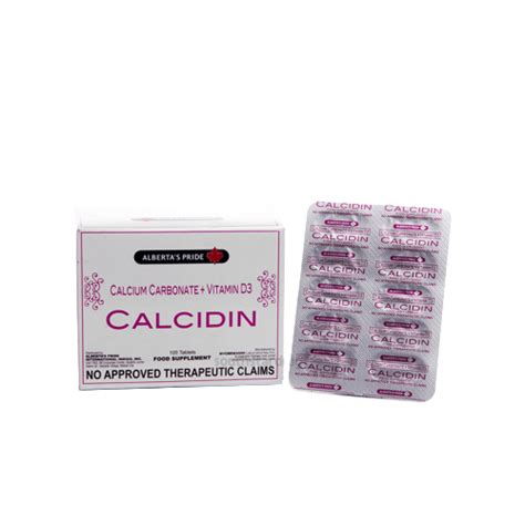 calcidin calcium carbonate vitamin  tablet  price