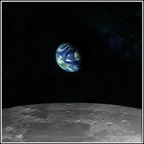 view   earth   moon   atmosphere   flickr
