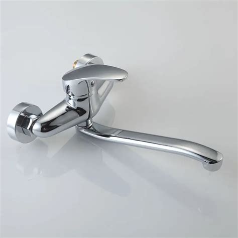 Cm Wall Entry Faucet Rotatable Hot And Cold Water Faucet Multi Hole Basin Faucet Hot