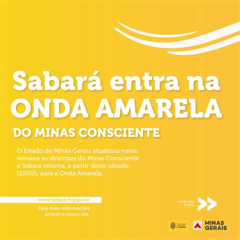 Sabar Entra Na Onda Amarela Do Minas Consciente Prefeitura De Sabar