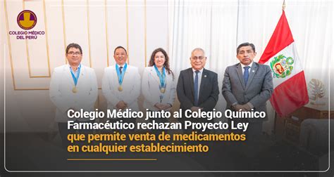 COLEGIO MÉDICO JUNTO AL COLEGIO QUÍMICO FARMACÉUTICO RECHAZA P L QUE