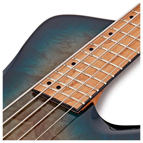 Redsub Coliseum Fanned Fret 5 String Bass Blue Burl Burst At Gear4music