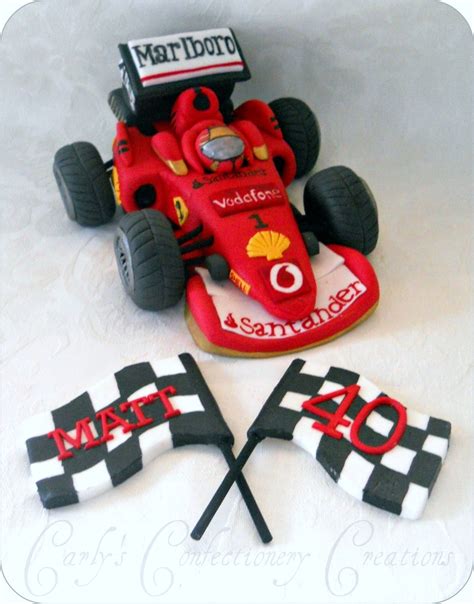 Edible Handcrafted Formula 1 Ferrari Racing Car CakeCentral