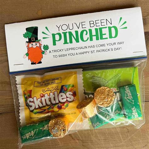 You Ve Been Pinched Printable Tags For St Patrick S Day Sunshine And